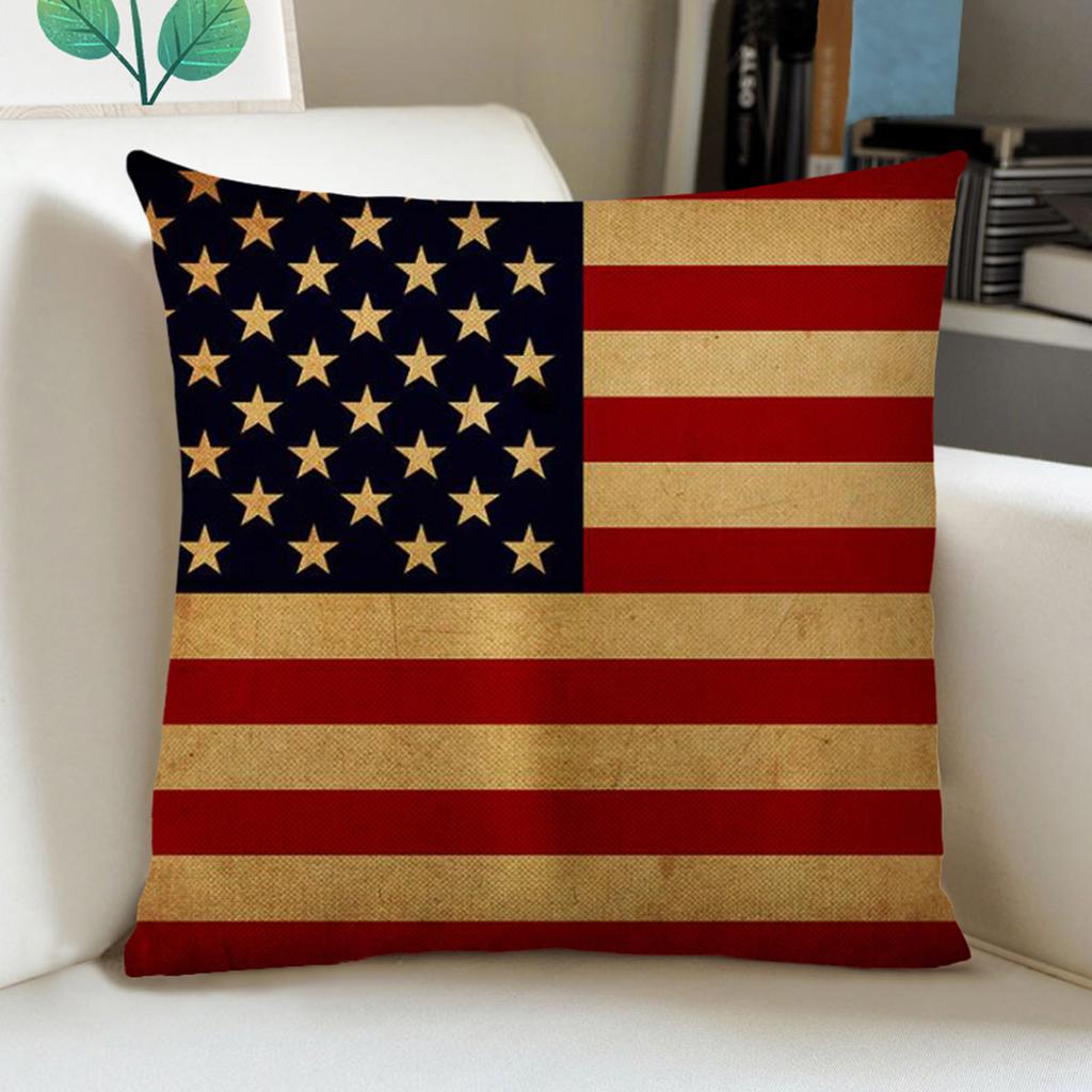 Independence Day Pillowcase Cartoon  Linen Digital Printing Pillowcase