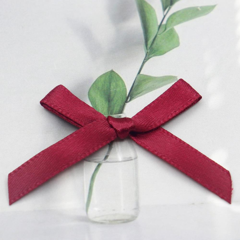 0,6 cm polyesterová stuha, ručně vázaná malá mašle, DIY oděvní doplňky, barevná popruhová mašle