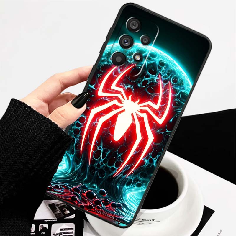 Anime Biology Design Phone Case For Samsung A73 A72 A71 A55 A54 A53 A52 A51 A13 A22 A16 A15 A12 A14 A26 A07 5G Black