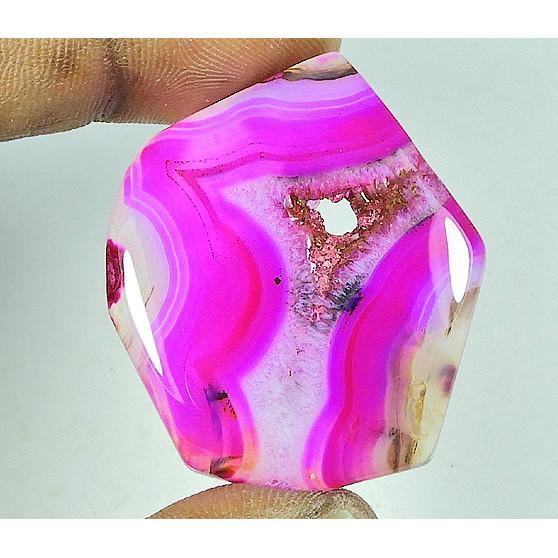 66Cts. Dyed Onyx Agate Fancy Shape Cabochon Loose Gemstone 35X41MM SK-4331