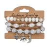 3pcs/Set Boho Style Beaded Charm Bracelets Long Wrap Jewelry Set With Colorful Gems for Women Party Accessories Gifts