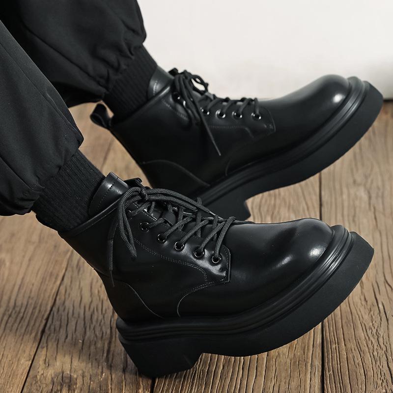 Thick-soled Martin boots men's boots fashion foreign style short boots European and American style short boots 2025 new single shoes 5011-M