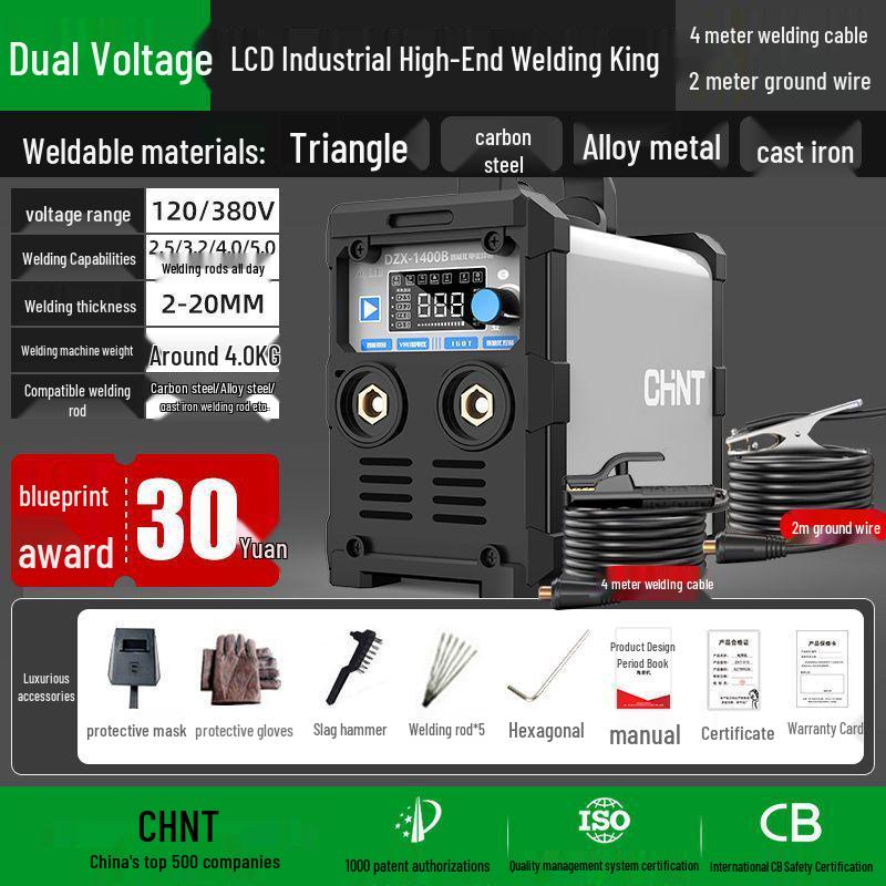 Portable Dual Voltage DC Welder 220v/380v for Home & Industrial Use