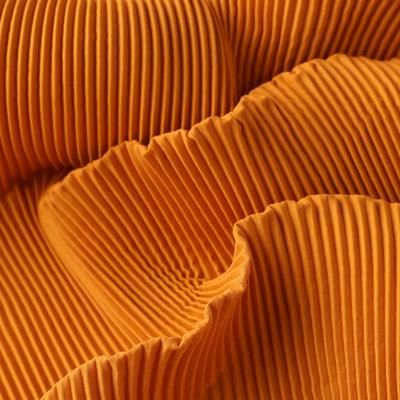 150X100cm Pleated Fabric Wrinkled Texture Micro Elastic Crepe Fabric Rose Flower Pattern Accordion Fold Chiffon Fabric