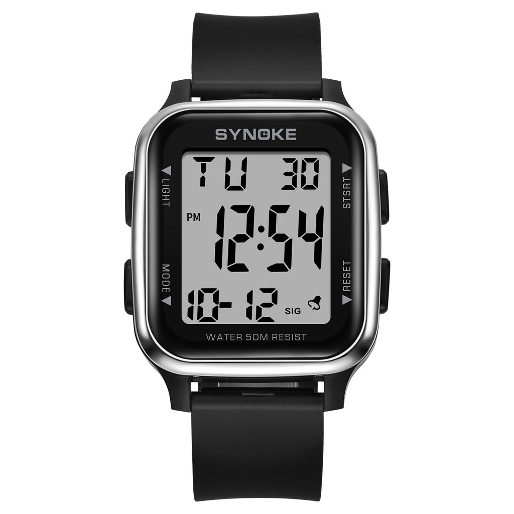 Watch Men Black Sport Digital Watches 50M Waterproof For Men Large Screen Display Watch Reloj Hombre