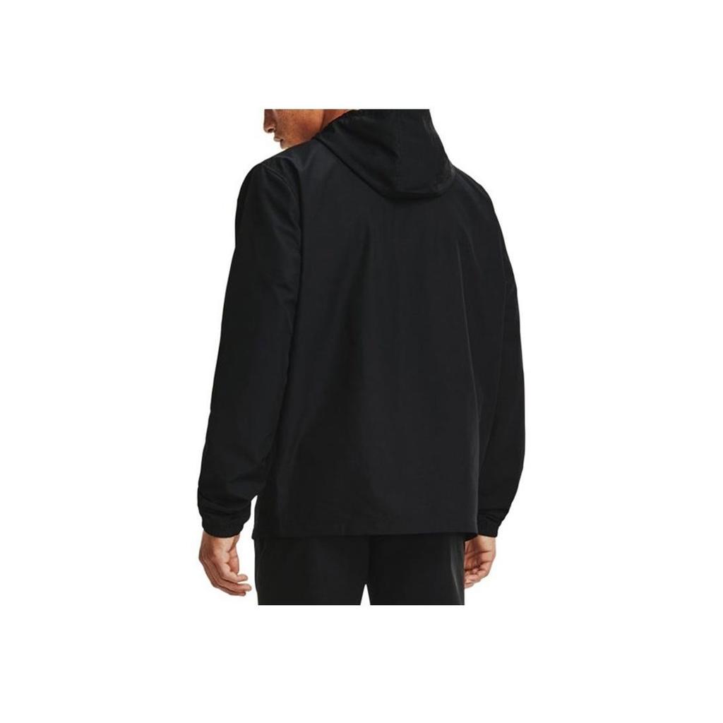 Under Armour Sportstyle Windbreaker Logo Jacket Men Black 1361621-001