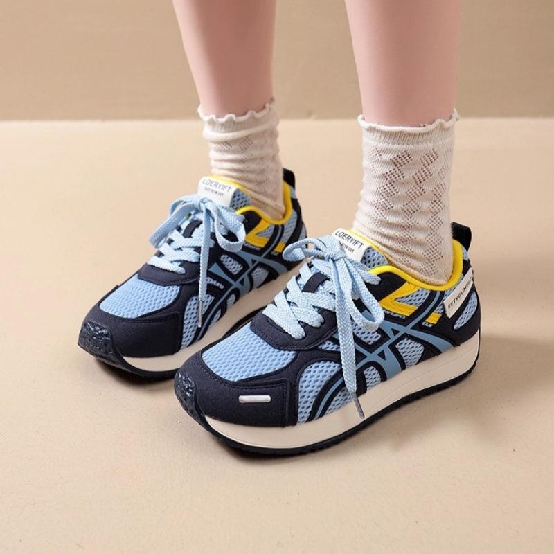 Thick-soled Mesh German Training Shoes Women's 2025 New Summer Versatile Breathable Casual Sports Forrest Gump Shoes Lightweight Dad Shoes