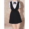 TOYBARJAPAN 1/6 Scale Action Figure High School Girl JK Uniform Black A Salopette Skirt Body Head Shirt and Tie Not Included
