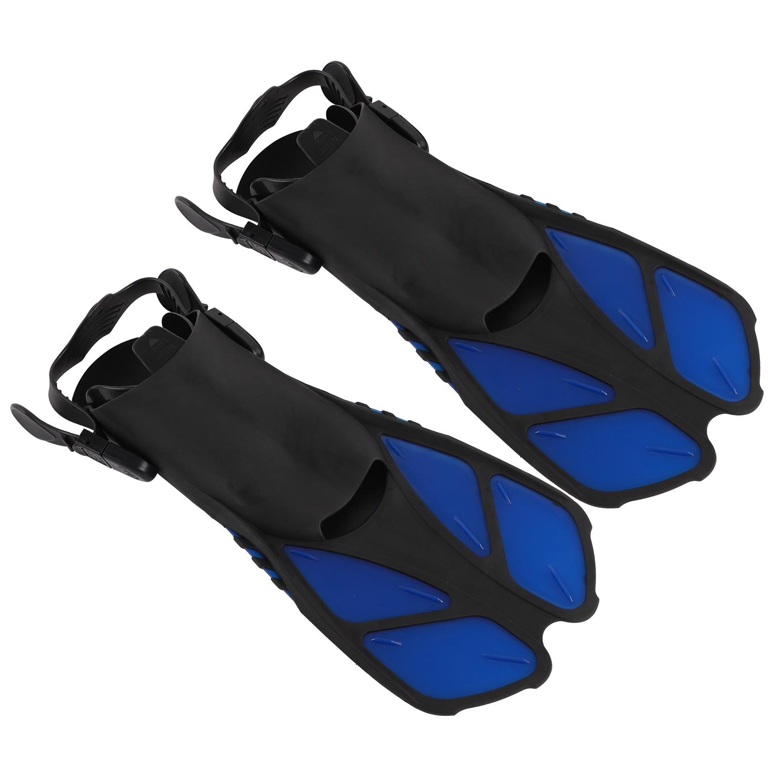 1 Pair Swimming Fins Open Heel Diving Flippers for Snorkeling