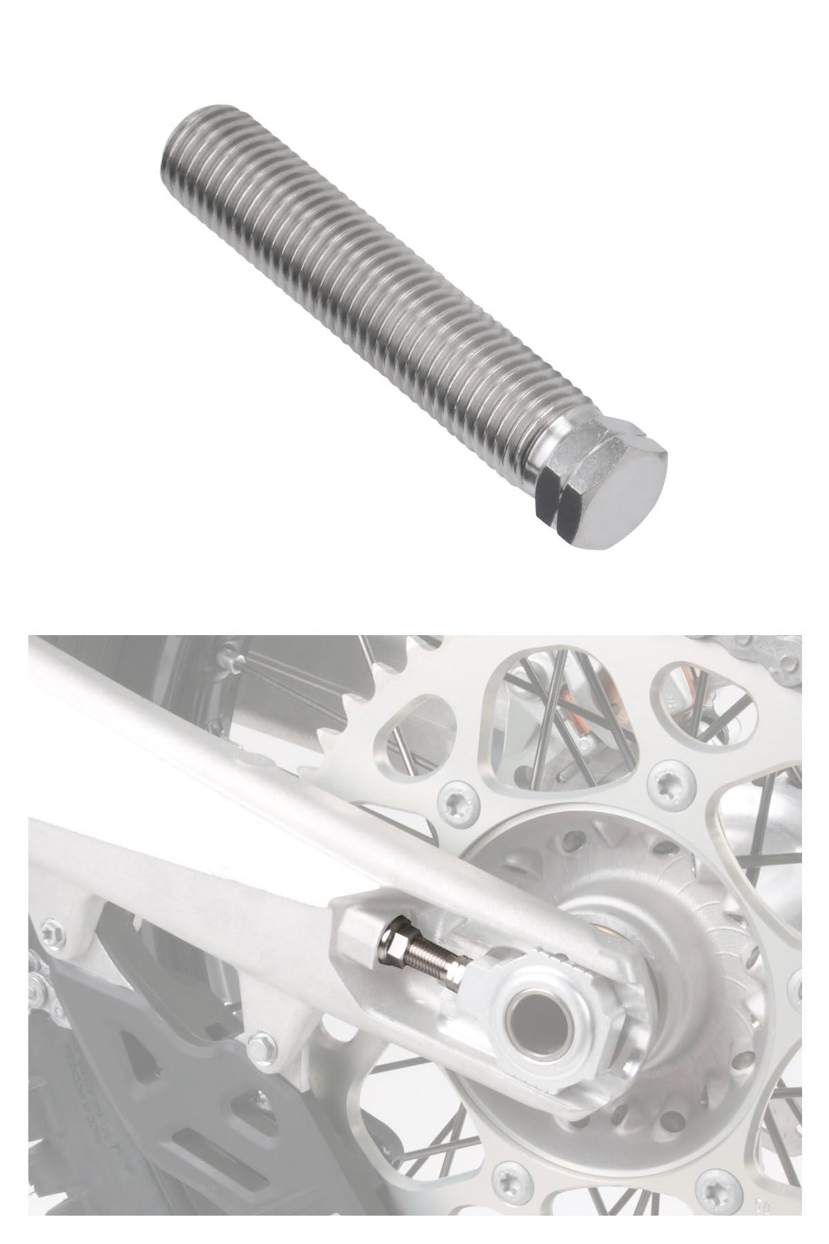 

Титановый болт регулировки цепи ZETA RACING M10 x 50 мм P1.25 (1 кусок) Универсальный Dirt Freak DIRTFREAK D6976 (Старый номер модели: ZT38-7500)