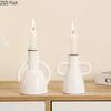 Minimalist Design Ceramic Candle Holder Romantic Candlestick Desk Decoration Wax Melt Burner Creative Home Candle Holders