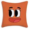 Animation Amazing World Gumball Pillow Covers Cartoon Sofa Decorative Home Double-Sided Printing Short Plush Cute Cushion Cover