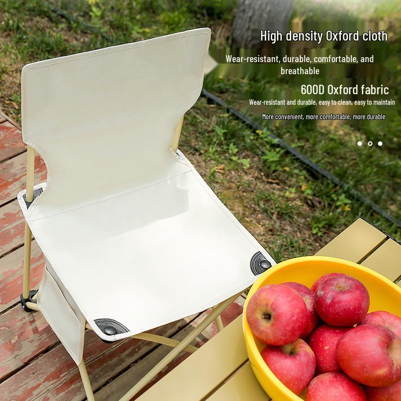 Portable Folding Chair with Backrest for Sketching, Home, Fishing, and Camping