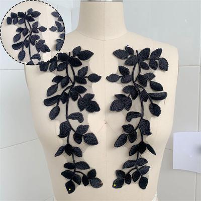 Lace Flower Embroidery Lace Sticker Flower Cloth Fresh Green Decoration Lace Flower Green Stickers Dress