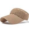 Korean Style Knit Duckbill Cap: Fish Scale Topless Summer Sun Hat for Outdoor Sports