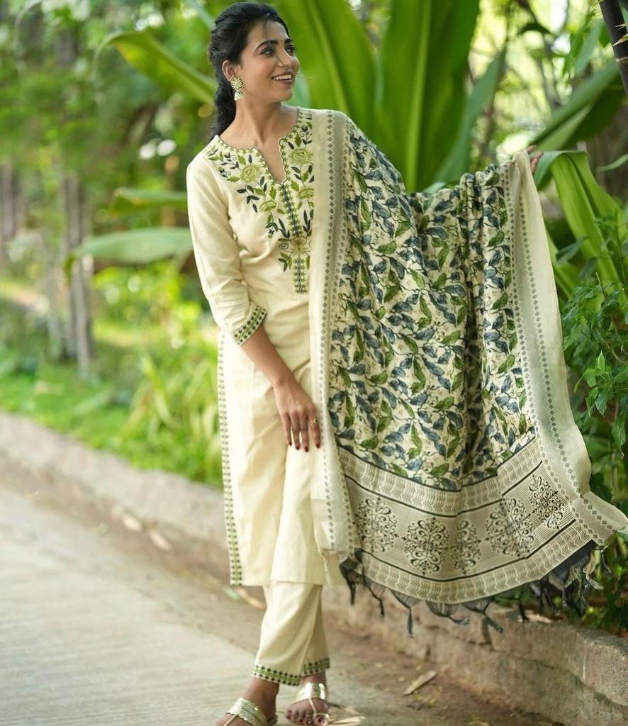 Beautiful Women Designer Salwar Suit Kurti Indian Top Tunic Kurta Pant Dupatta Set Dress