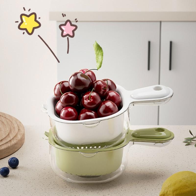 Kitchen Colander Washing Bowl Fruit Drain Basket Fruit Washing Basket Vegetable Washing Tool Kitchen Accessories