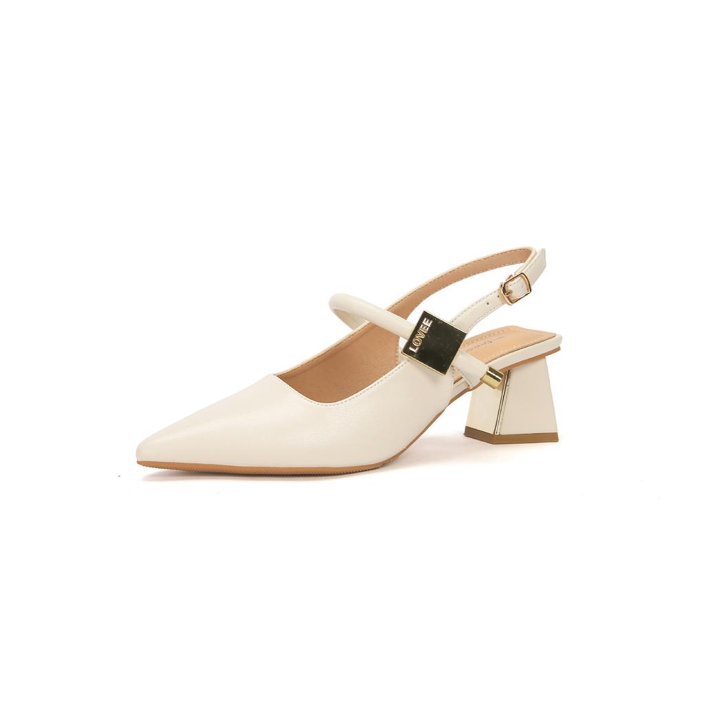 Black high heels women's stilettos 2025 new pointed toe bag head sandals with skirt Mary Jane single shoes