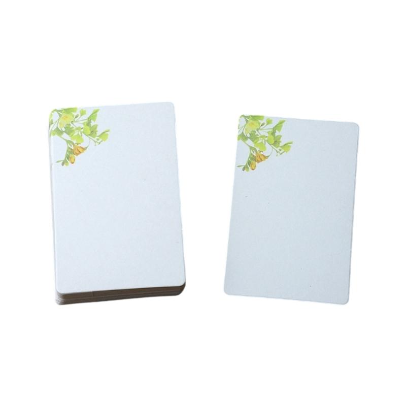 20 Folhas Cartões de Papel em Branco 2,24x3,54 Polegadas Cartões de Estudo Sem Pauta Cartão de Anotação Para Criança Adulto Arte Artesanato Rabiscos Scrapbooking