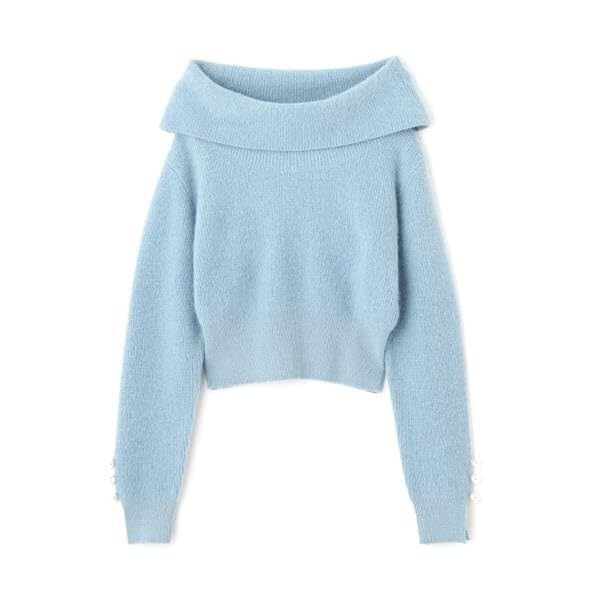 Jill by Jill Stuart Alpaca Con Lame Knit Top