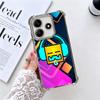 Geometry Dash Game Plating Phone Case For Xiaomi Redmi Note 14 15 Pro Plus 13 12 11 11S 11T 10 9S 9 5G Anti-Fall Airabag Cover