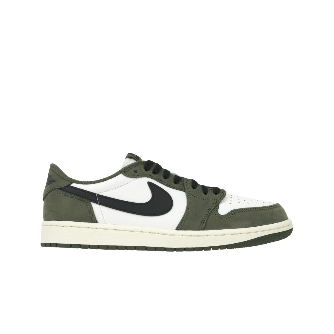 Sneakers da uomo Air Jordan 1 Retro Low OG Medium Olive Marrone Nero-Summit-Bianco-Sail HQ6998-200 47