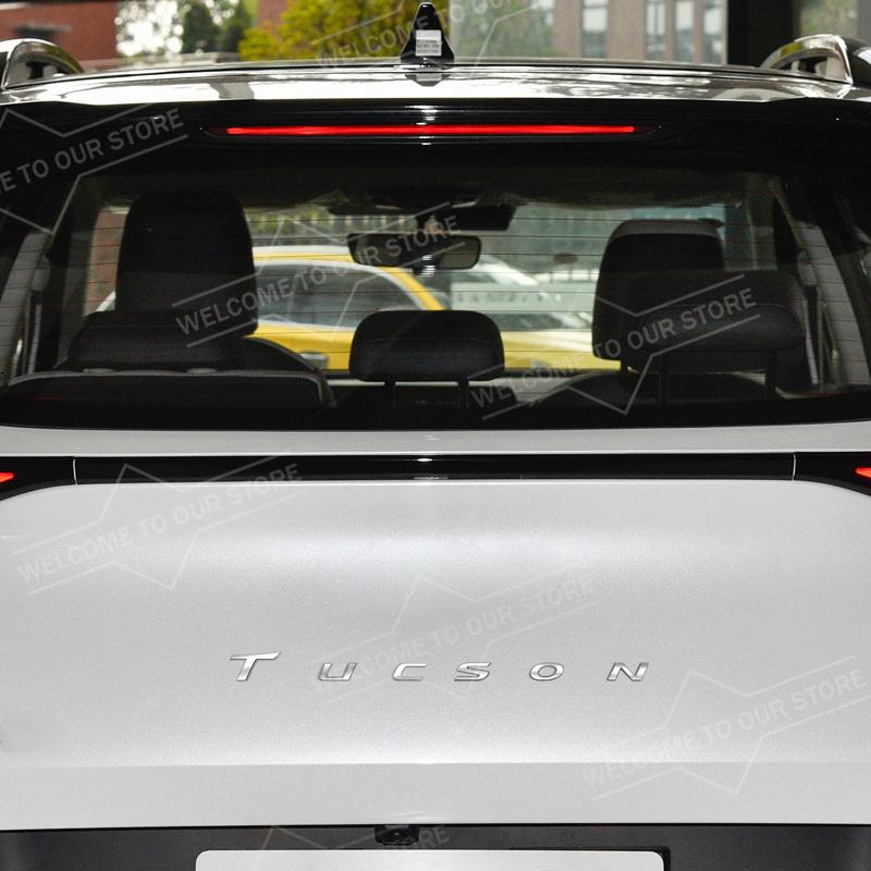 Car Styling Body Trunk 3D Metal For Tucson Letter Front Hood Bonnet Badge Stickers Decal Car Accessories