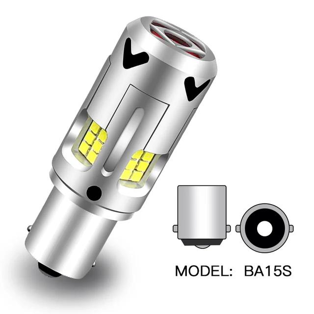 

2PCS BA15S P21W LED Turn Signal Lights 1156 Super Bright White/Yellow Bulbs For Toyota Avensis T27 09-18 For Nissan Juke 10-14