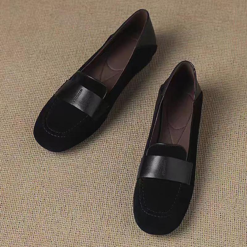 

Женские лоферы Туфли на низком каблуке Повседневные Осенние Спортивные Женские Уютные 2025 Дизайнерские Платье Бренд Zapatillas De Mujer 40 чёрный