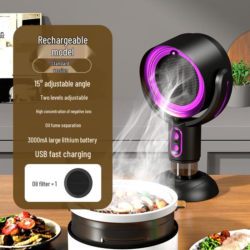 Desktop Range Hood for Hot Pot & BBQ - Dormitory Grill Oil Exhaust Fan