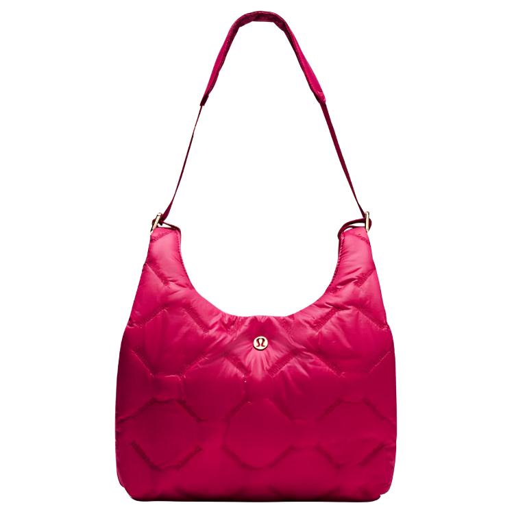 Lululemon 5L Quilty Pleasures Casual Versatile Adjustable Shoulder Strap Nylon Mini Bag Women bags Berry LW9FXOS-021363 Berry