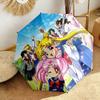 Japanischer Stil Niedliches Cartoon-Thema Sailor Moon Tsukino Usagi Cartoon-Schirm Tragbar Zuhause Wesentlich Reise Outdoor Eisen Multifunktionaler Schirm B12