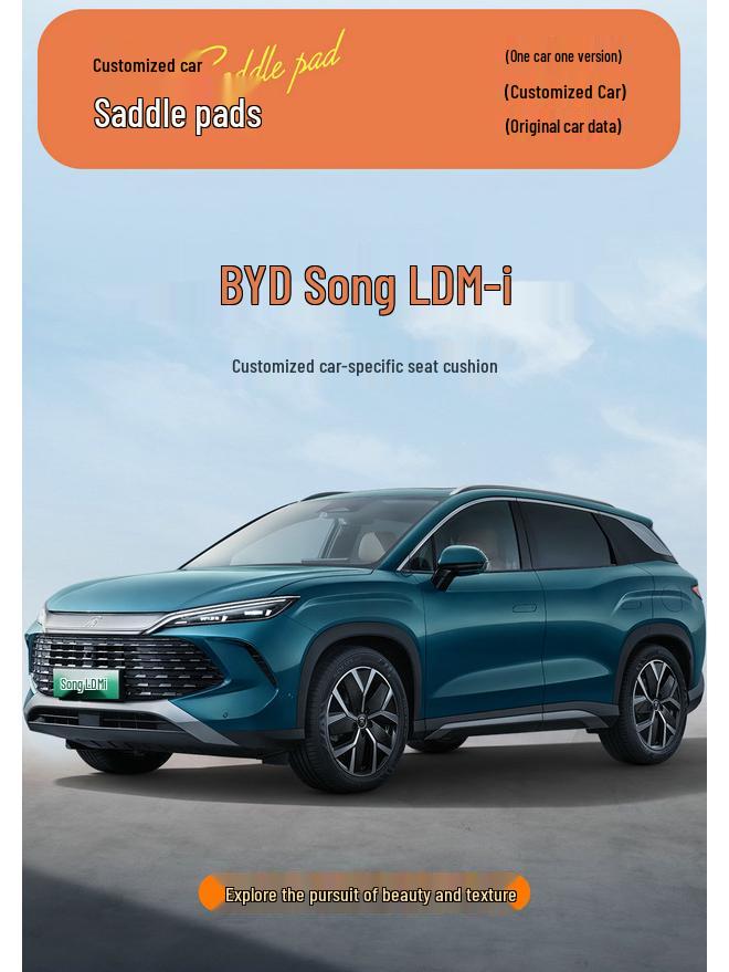 BYD Song LDMi Suede Car Seat Cushion and Cover
