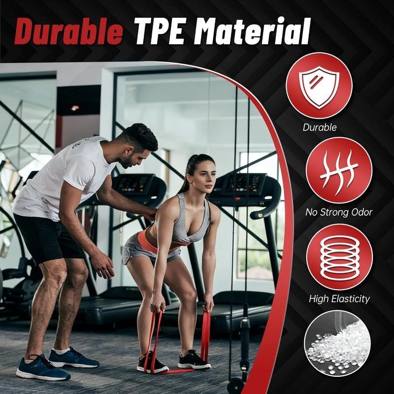 Resistance Bands Set, Pull Up Assist Bands Elastic Exercise Straps, Leg Training Fitness Bands For Home Gym Indoor Workout Equipment