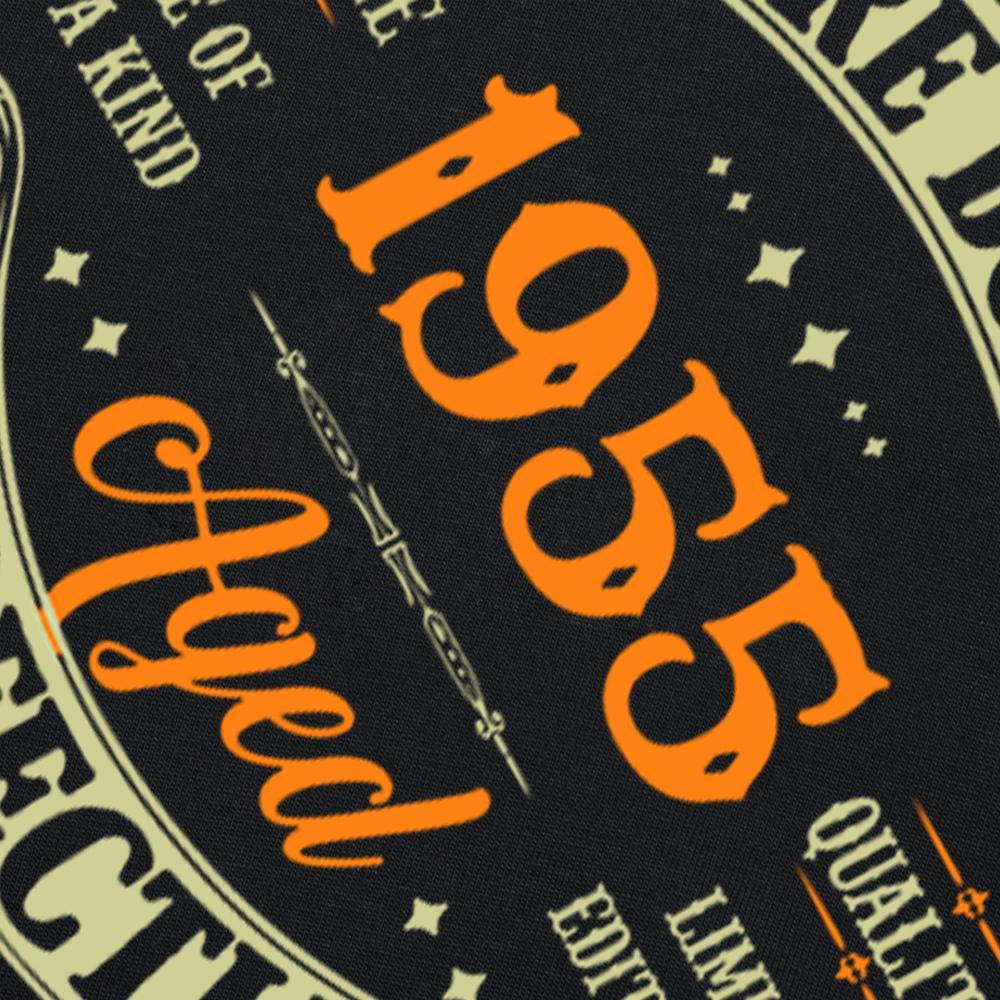 Vintage 1955 69 Years Old T Shirt Men Cotton T-Shirt Tshirt Camiseta Novelty Funny Street Cotton Men Top T-Shirts Design