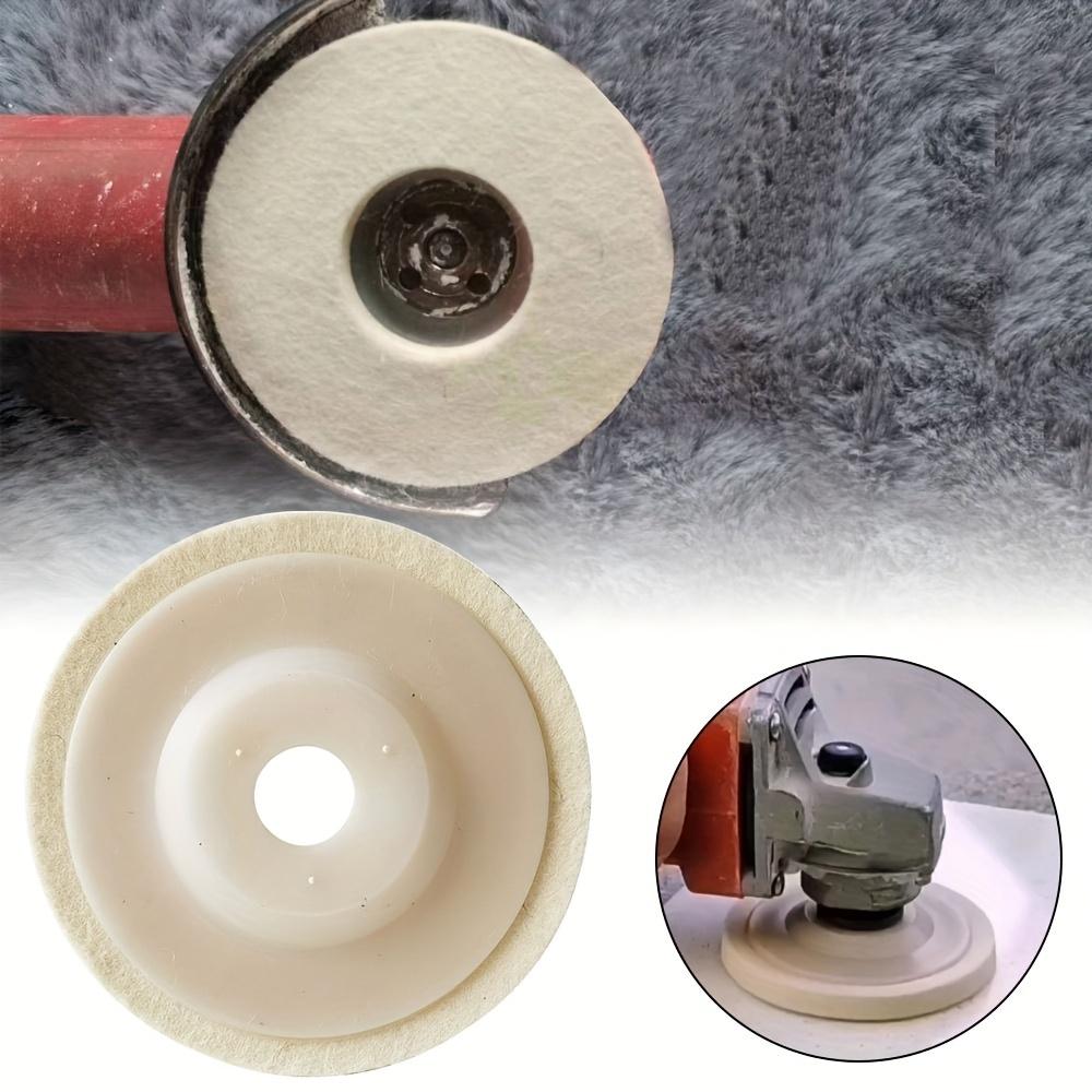 1pc Wool Felt Disc Polishing Buffing Wheel Pad Bore For Angle Grinder Car Detailing Wood Polishing Wool Felt