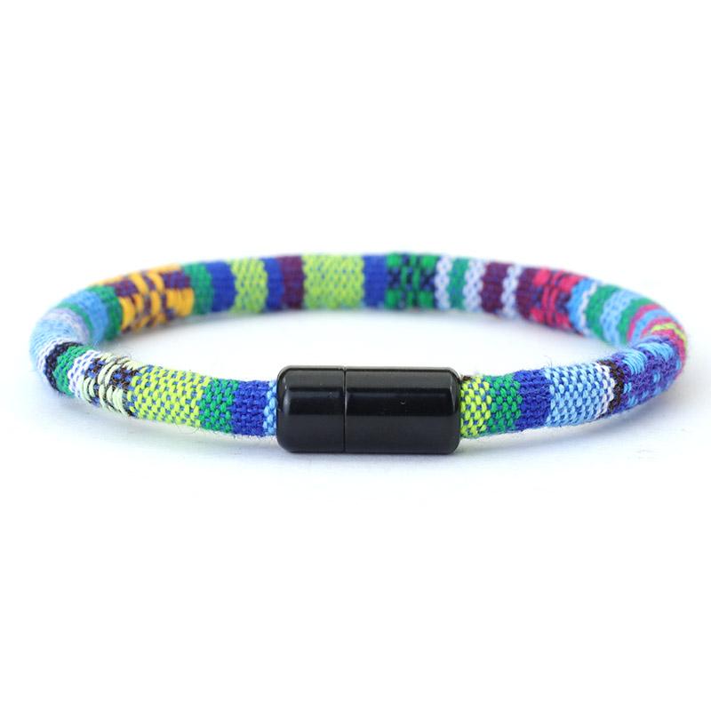 Noter Neuer Moderner Herren Armband 9 Farben Verfügbar Hohe Qualität 6mm Ethnische Kordel Kette Armband Freizeit Vielseitige Accessoires