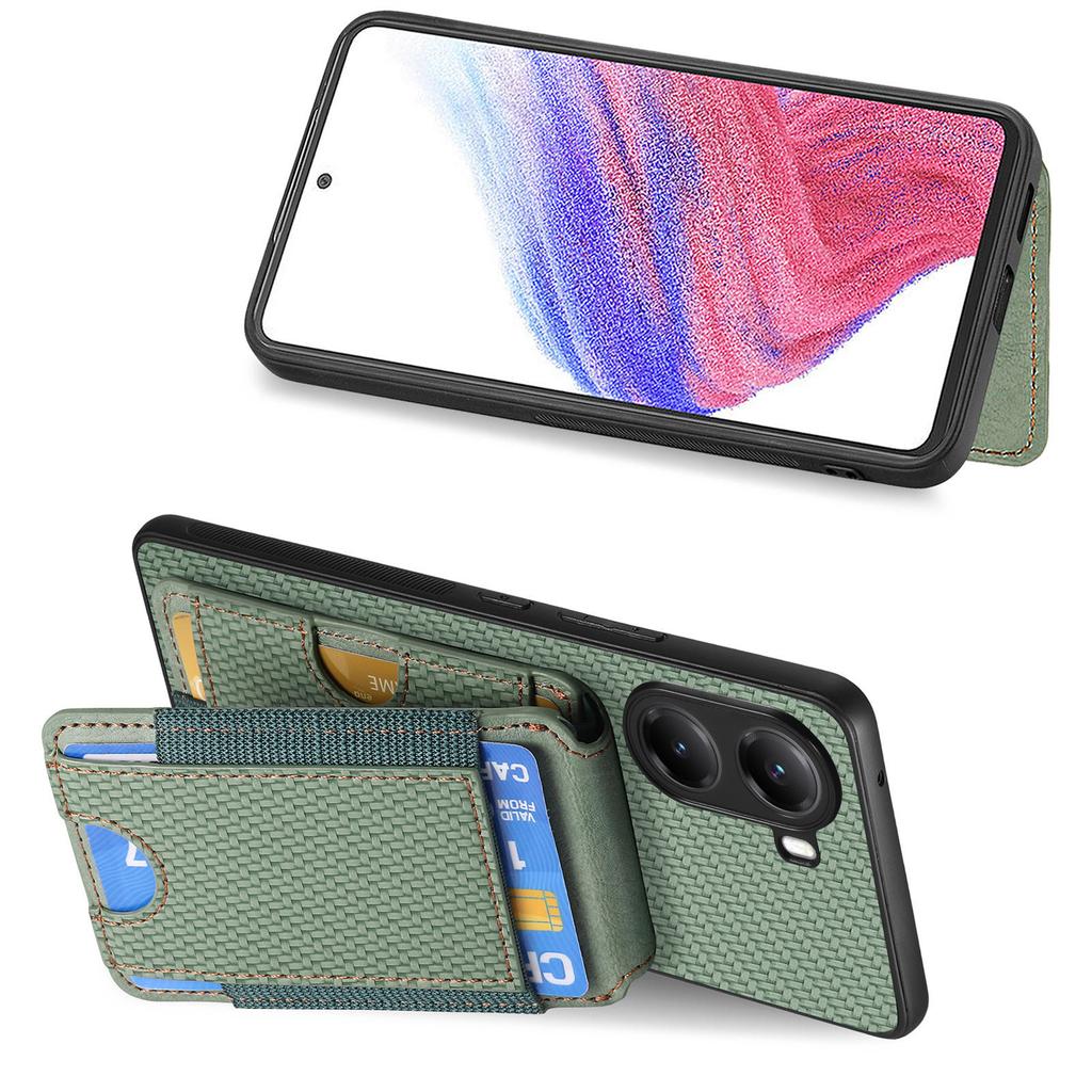 Pro Xiaomi Poco X7 Pro 5G/Xiaomi Redmi Turbo 4 5G Pouzdro s držákem na karty, stojánkem, kožený zadní kryt