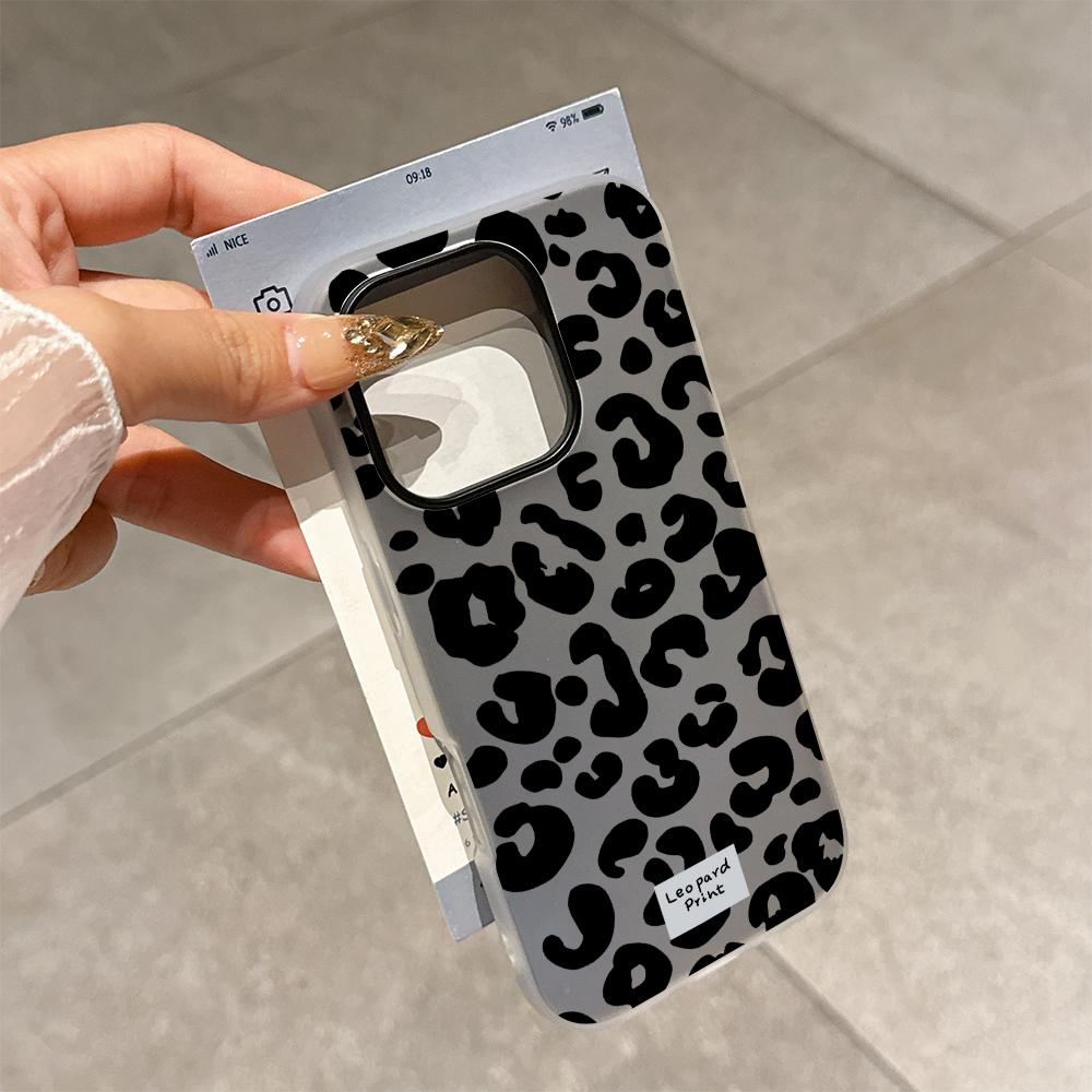 Leopard Print Phone Case For Samsung Galaxy A55 A54 A15 A14 A34 A24 A35 A06 S22 S21 FE S20 Plus 20 Ultra A05 A05S A04 A04E