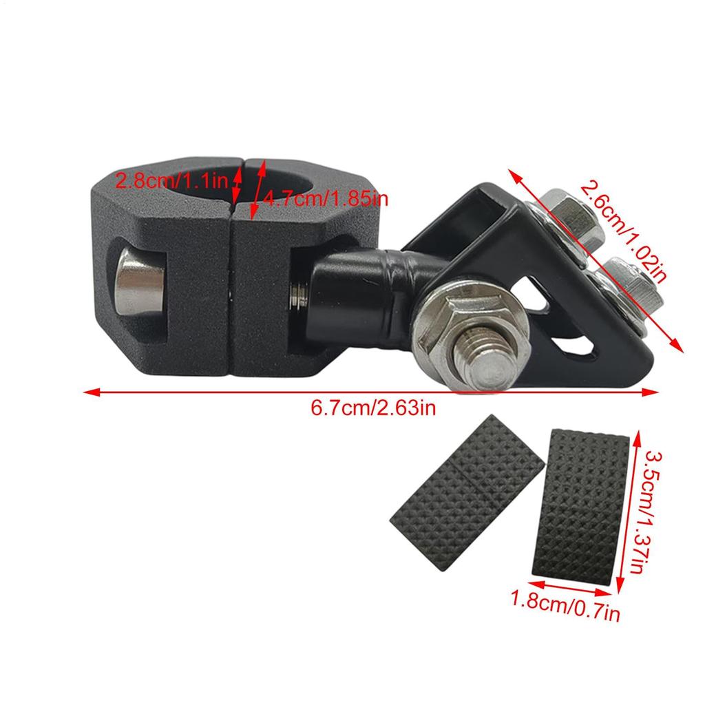Motorcycle Mounting Bracket, Adjustable Driving Light Holder, Heavy Duty Fog Lamp Clamp, Motorcycle Auxiliary