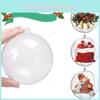 Eleganta genomskinliga plastkulor från 4 cm till 20 cm för högtidsdekoration och julstämning