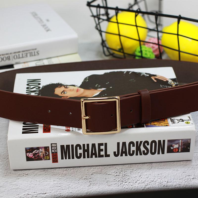 Retro Casual Square Buckle Men'S And Women'S Belts, Simple Student Belts