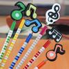 6 Pieces Musical Music Stationery School Office Supply Student Gift Prize Creative Kawaii Simple Cute Music 2B Pencil