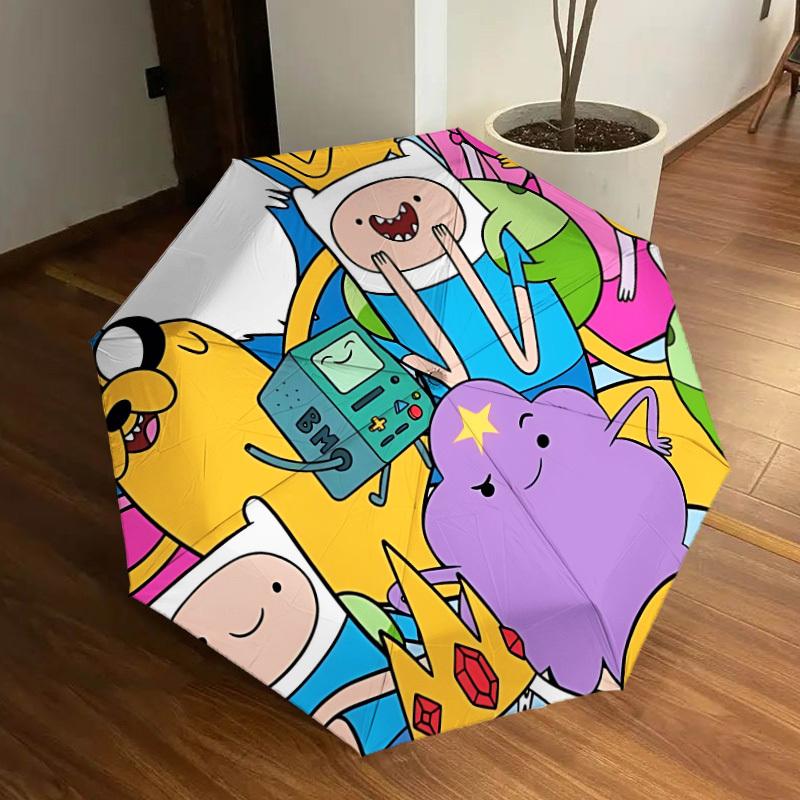 1pc Adventure Time Automatic Open/Close Umbrella, Lightweight Design for Everyone,Durable Canopy yy251014055