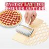 Large Size Pizza Roller Knife Pie Slicer Mold Pastry Embossing Lattice Dough Cutter Plastic Pizza Pie Cutter Wheel Baking Tools
