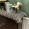 Table Cloth Rectangle Europe Coffee Embroidered Lace Tv Cabinet Shopbox Table Cover Tablecloth Fabric Long Strip Dust Cover