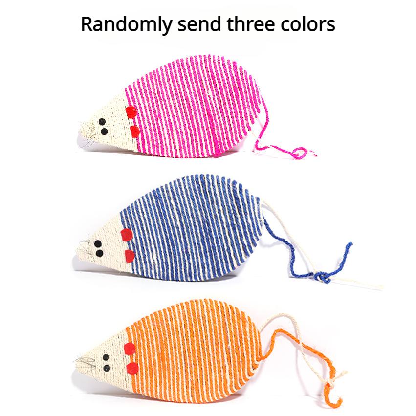 

New Cat Scratch Board Cartoon Mouse Sisal Hemp Cats Claw Pad 35cm Thick Kitten Abreaction Toy Scraper Claw Paw Toys Pet Supplies