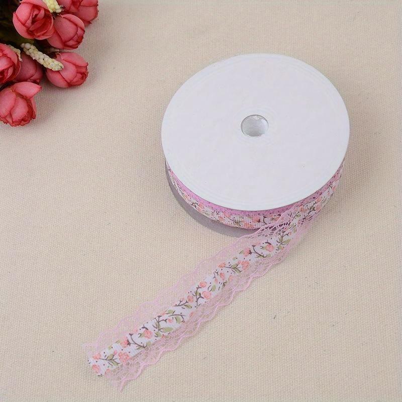 1 Roll 1.82meters 25mm Width Lace Ribbon DIY Crafts Sewing Supplies Gift Wrap Christmas Decoration