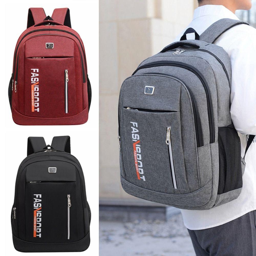 Universal Ergonomic Men Backpack Wear Resistant Water-repellent Business Backpack Fashion Large Capacity Computer Bag Hiking