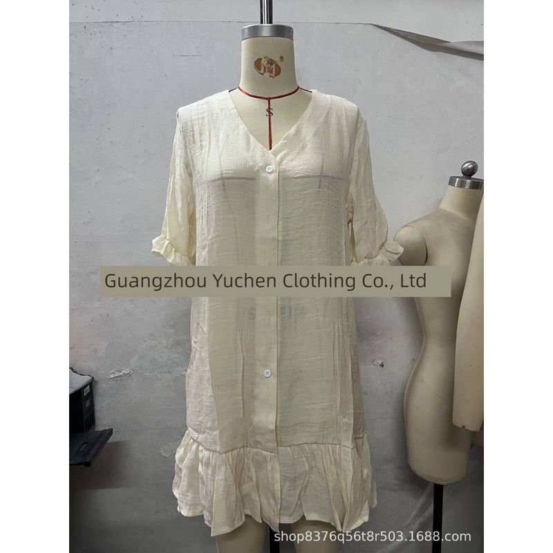 

V-neck Solid Color Sunscreen Cover Shirt V Neck Pure Color Sun Protective Blouse Female Khaki 3XL